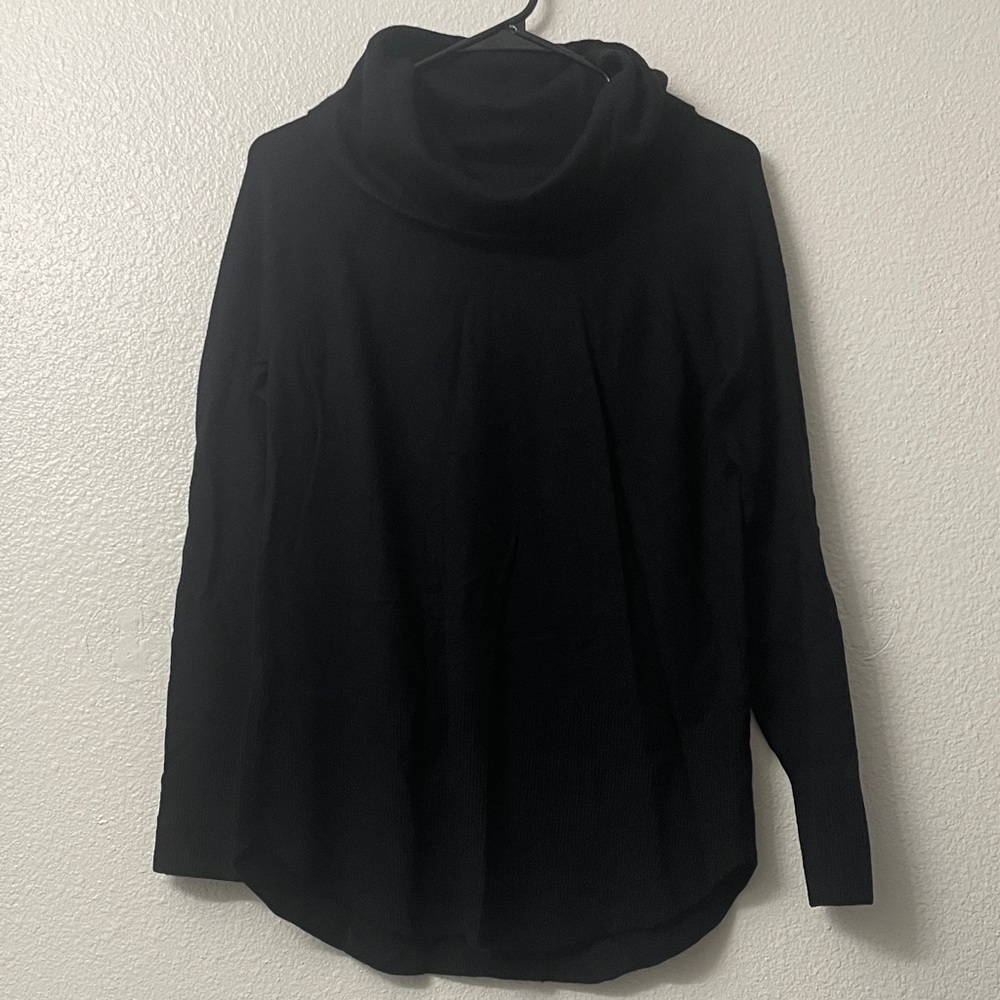 Cyrus Classic Black Cowl Neck Sweater